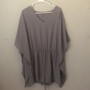 SHEIN Grey Batwing Romper